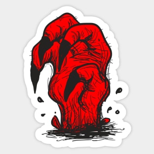 The Devils Hand Sticker